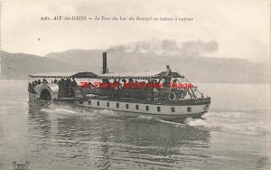 France, Aix-les-Bains, Bourget en Bateau a Vapeur, Steamer Hautecombe