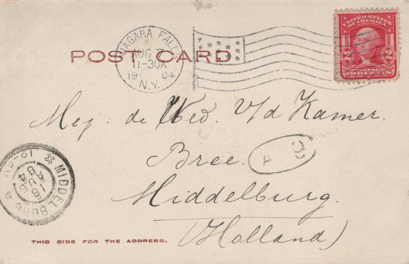 USA American Falls Front View Niagara Falls Vintage Postcard 04.06