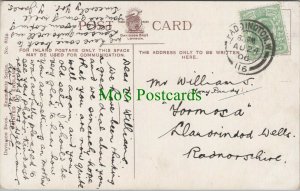 Family History Postcard- Williams - 'Formosa', Llandrindod Wells, Wales RF8369