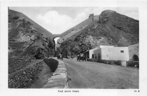 RPPC THE MAIN PASS ADEN YEMEN MIDDLE EAST REAL PHOTO POSTCARD