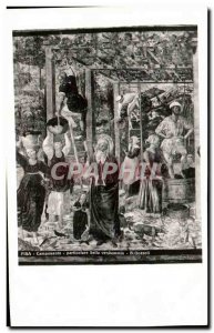 Postcard Old Pisa Camposanto particolare vella vendemmla