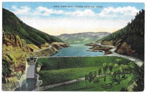 Pine View Dam, Ogden Canyon, Utah, unused Kropp linen