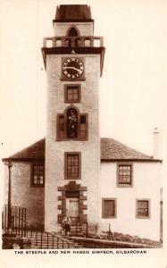 Kilbarchan Scotland New Habbie Simpson Steeple Real Photo Postcard K69236