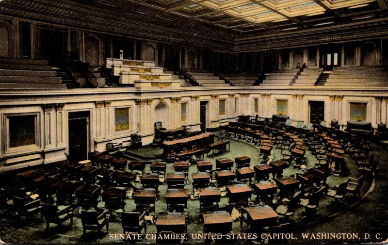 Washington D C The United States Capitol Senate Chamber