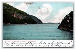 View of the Narrows Hudson River New York NY UNP DB Postcard U3