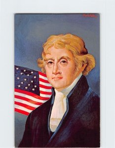 Postcard Thomas Jefferson, 3rd U. S. President By Morris Katz