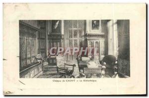 Old Postcard Chateau de Cagny The Library