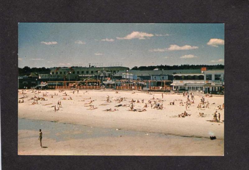 ME Amusement Park Beach Roller Skating Rink Old Orchard Beach Maine Postcard