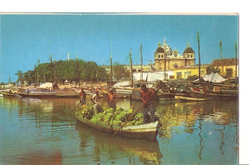 Postal 037517 : Cartagena-Colombia. Bahia de las Animas. Al fondo San Pedro C...