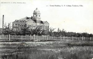 Vintage Postcard Central Building U.P. College Tonkawa OK Kay County