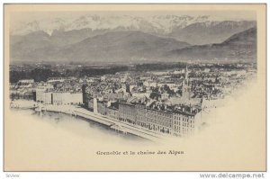 GRENOBLE, et la chaine des Alps, France, 1890s