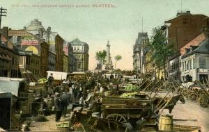 Canada - Quebec, Montreal. Jacques-Cartier Square, Market Day