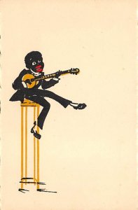 Black Banjo P;ayer Postcard