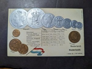 Mint Netherlands Currency All Dutch Coins Postcard