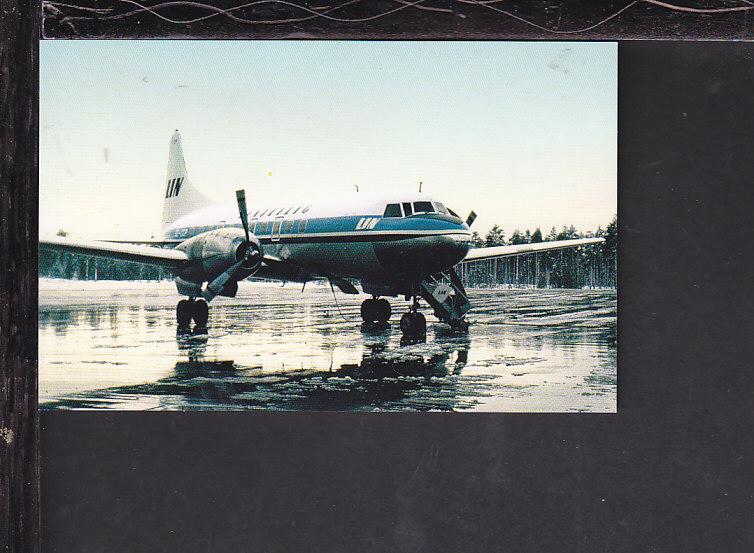 LIN Convair CV-340 Postcard 