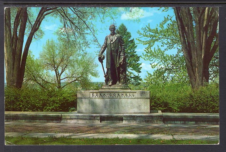 Ezra Cornell Statue,Cornell University,Ithaca,NY BIN