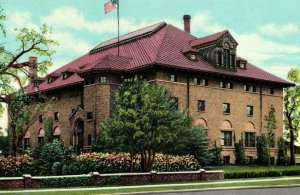 Edwards Gymnasium, O.W.U. Delaware, Ohio Vintage Postcard P5
