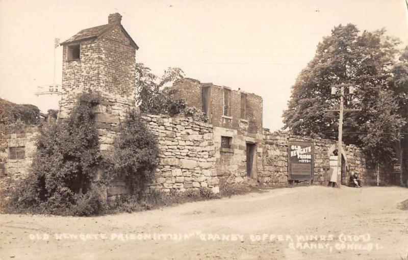 Granby Connecticut Old Newgate Prison Copper Mines Real Photo Postcard JC932461