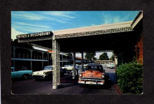 TN Town Park Motor Hotel Motel Memphis Tennessee Tenn Postcard Old Cars