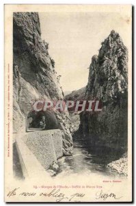 Gorges of & # 39aude Old Postcard Defile Pierre Lys