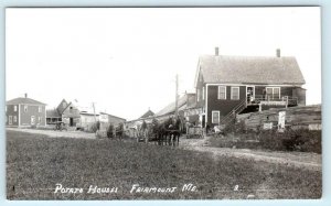 RPPC FAIRMOUNT, Bangor Maine ME ~ POTATO HOUSES 1950s  Postcard