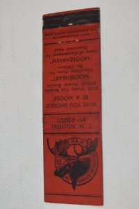 Loyal Order of Moose Lodge 164 Trenton New Jersey 20 Strike Matchbook Cover