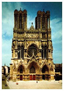 Postcard France Reims Cathedral - West Fa�ade