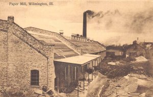 Wilmington Illinois Paper Mill Sepia Tone Lithograph Vintage Postcard U5981