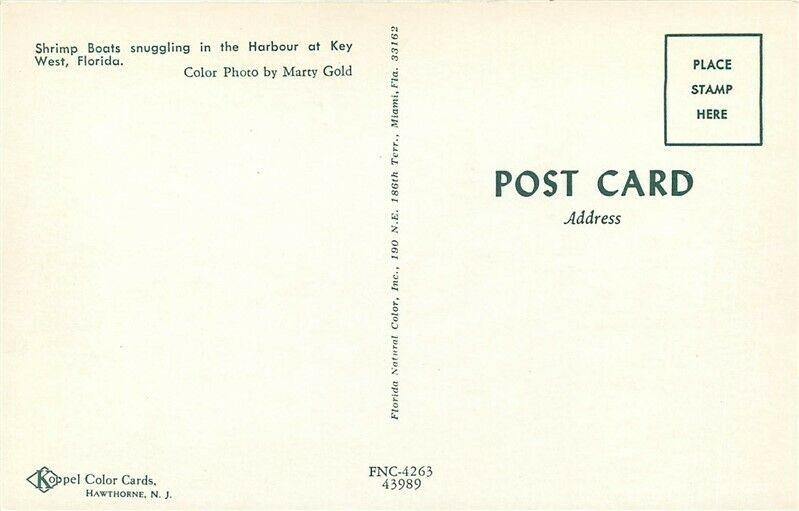 FL, Key West, Florida, Harbour, Shrimp Boats, Florida Natural Color No. 43989