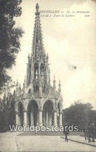 Le Monument Leopold I, Parc de Laeken Bruxelles, Belgium Unused 