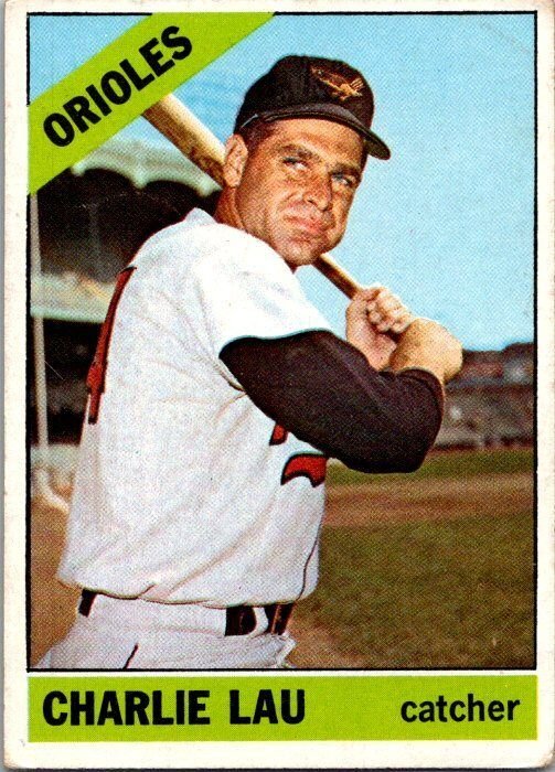 1966 Topps Baseball Card Charlie Lau Baltimore Orioles sk3037