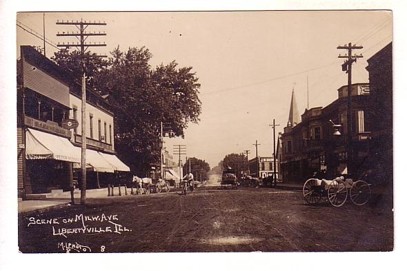 Real Photo, Mnw. Avenue, Libertyville, Illinois