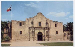 The Alamo - San Antonio TX - 1950s-60s View