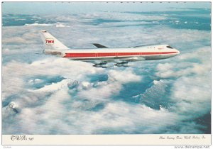 TWA 747 Jet Airplane , 60-70s