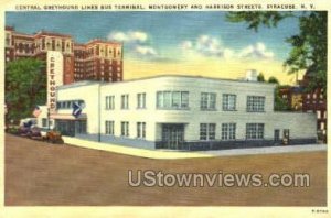 Central Greyhound Lines Bus Terminal - Syracuse, New York NY  