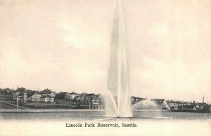 SEATTLE, WA Washington  LINCOLN PARK  Homes & Fountain  c1900's UDB Postcard
