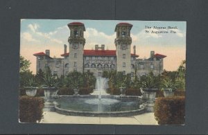 Ca 1908 Post Card St Augustine FL The Alcazar Hotel