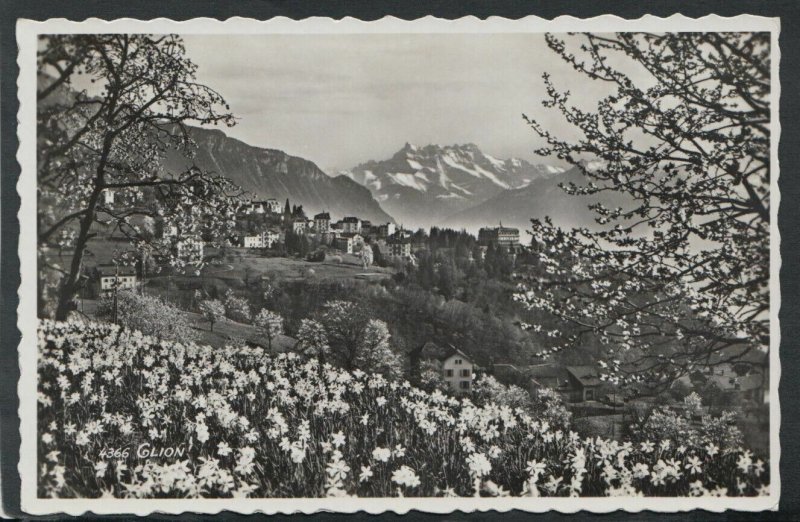 Switzerland Postcard - View of Glion,  Montreux, Vaud    RS14442