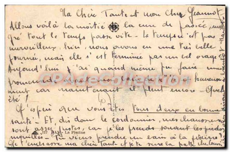 Postcard Old Dax Pool