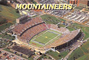 WV, UNIVERSITY OF WEST VIRGINIA Mountaineer Football Stadium~Game  4X6 Postcard