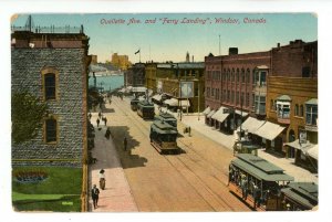 Canada - ON, Windsor. Ouellette Avenue & Ferry Landing ca 1912