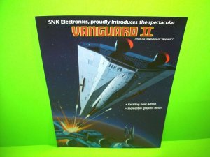 Vanguard II Original Space Age Retro Video Arcade Game Promo Sales Flyer