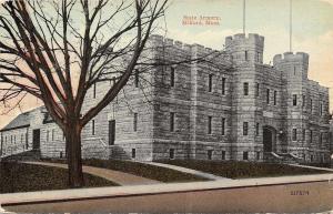 Milford Massachusetts~State Armory Castle~1912 Postcard 