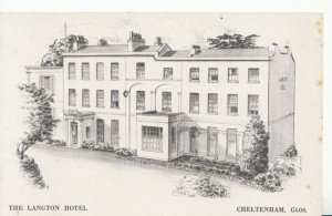 Gloucestershire Postcard - The Langton Hotel - Cheltenham - Ref 1119A 