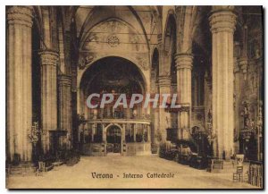 Postcard Old Verona Interno Cattedrale