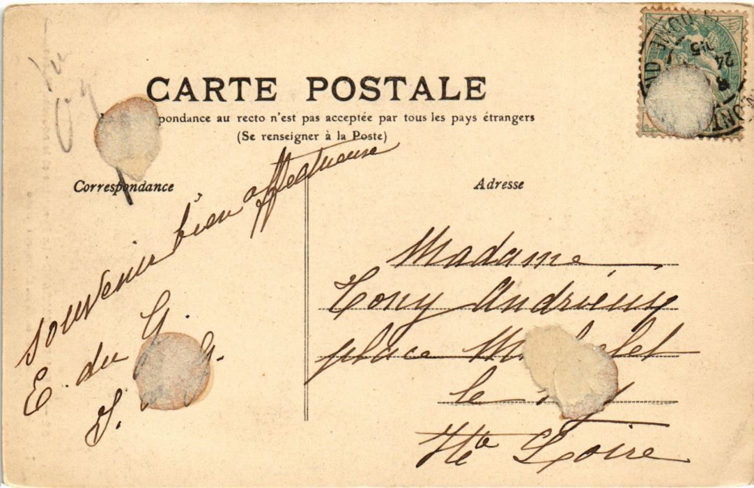 CPA 63 EXPOSITION DE CLERMONT FERRAND 1910 SCENE PAYSANNE VIEILLE