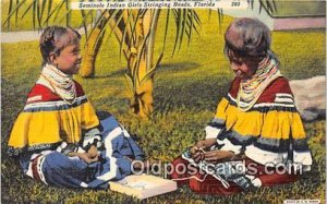 Seminole Indian Girls Florida, USA Unused 