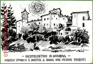 ah2503 - ITALY - VINTAGE POSTCARD Postcards - Castelvetro - 1969 - CHESS-