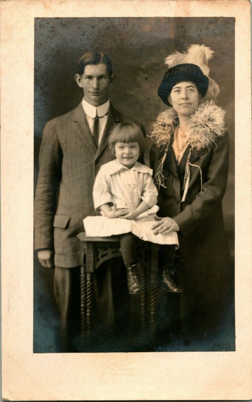 Vintage Real Photo Post Card RPPC Lot of 9 - All Same Victorian Family w Twins