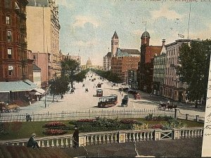 Postcard Winter View of Pennsylvania Ave. from U. S Treasury, Washington D.C. T5